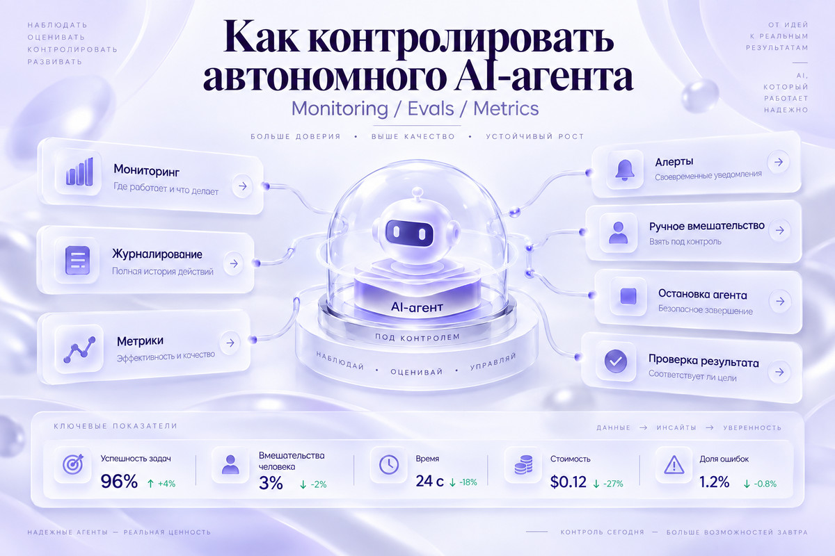 Monitoring, Evals и Metrics для автономного AI-агента