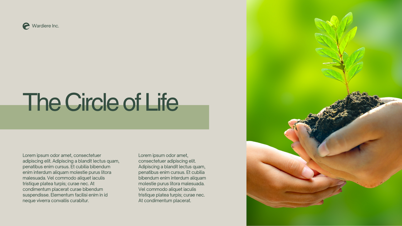 Green and Grey Simple Nature Presentation