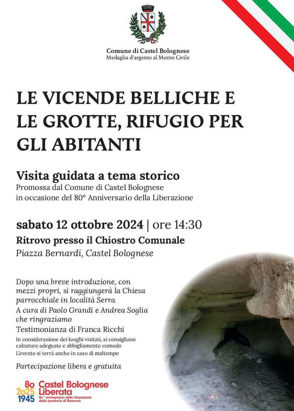 Visite guidate per ricordare l’80° Anniversario della Liberazione: sabato 12 ottobre alla chiesa della Serra Visite guidate per ricordare l’80° Anniversario della Liberazione: sabato 12 ottobre alla chiesa della Serra