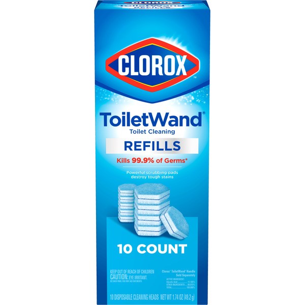 Clorox Toilet Wand Disinfecting Refills Disposable Wand Heads 2