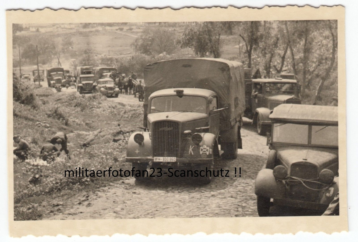 Wehrmacht LKW OPEL BLITZ Bergüberquerung Vormars