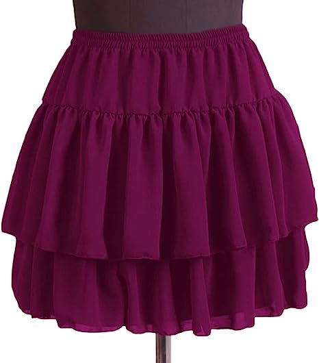 Women's Flared Short Skirts Basic Versatile Pleated Mini Skater Elastic Skirts - Picture 9 of 47