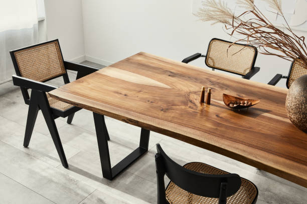 wooden desk with drawers