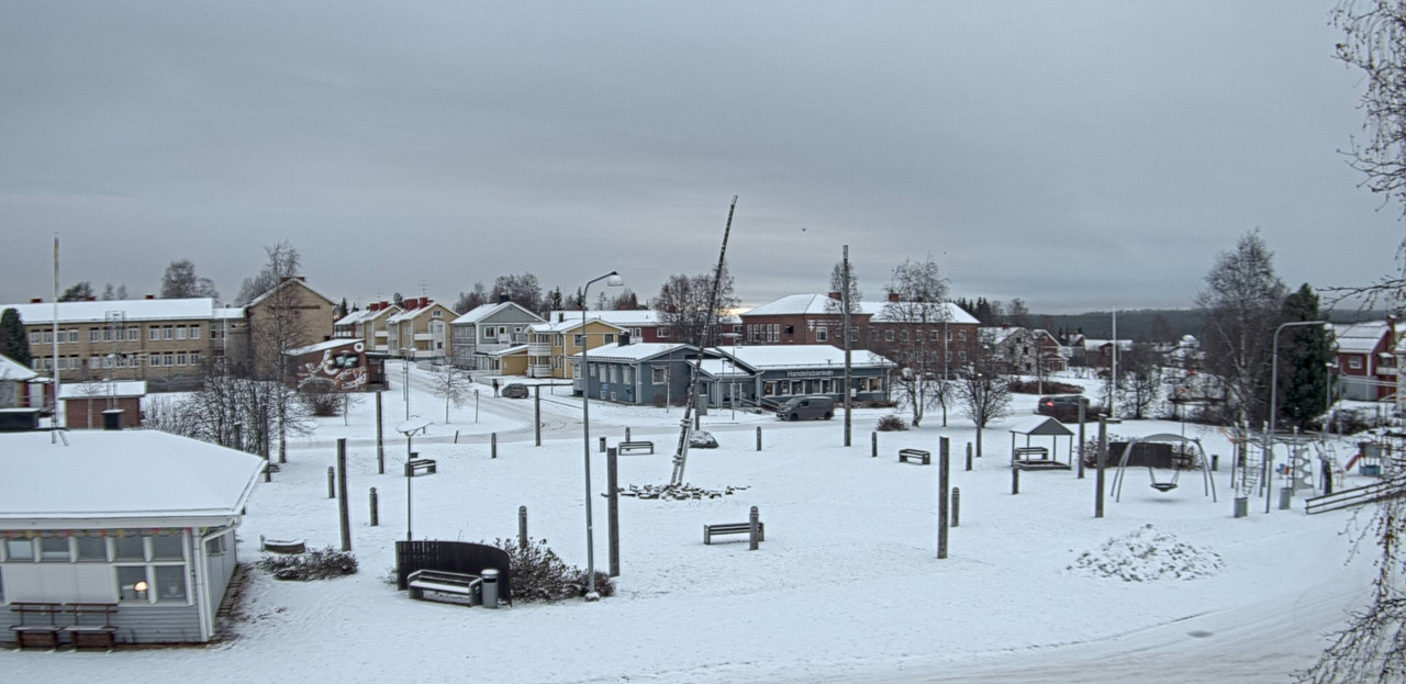 first proper snow pajala 2nd nov 2024