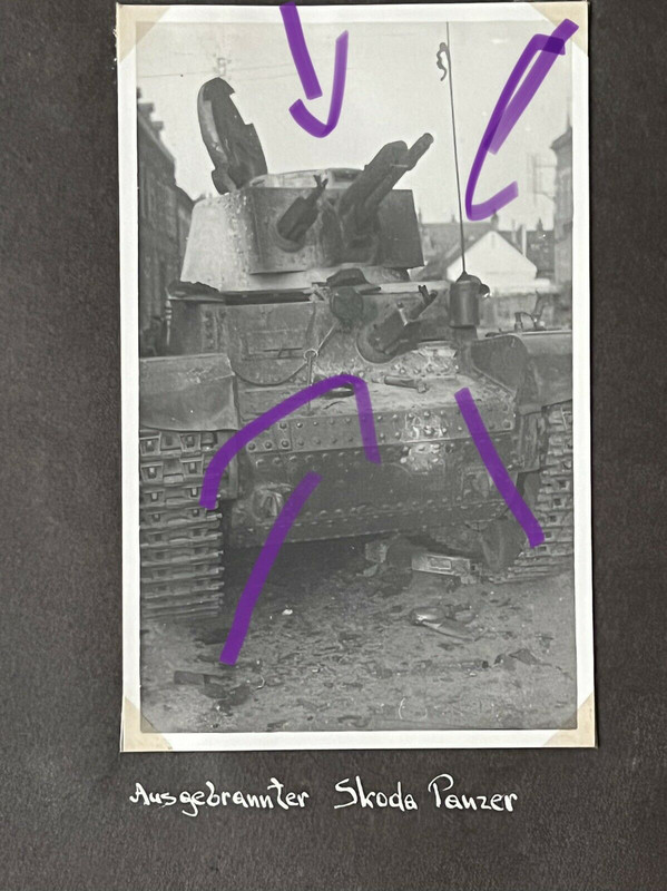 Skoda Panzer 35T Tschechoslowakei 2wk Frankreich Fotoalbum France Panzer
