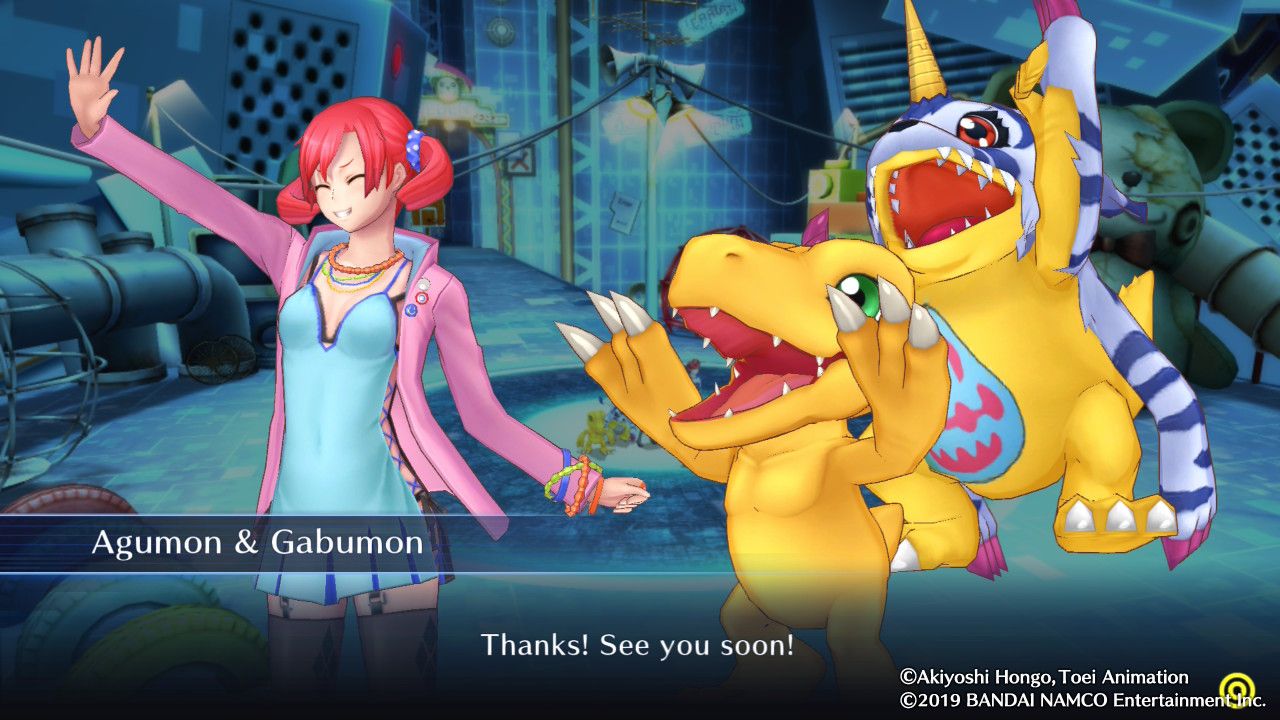 Agumon & Gabumon say goodbye!