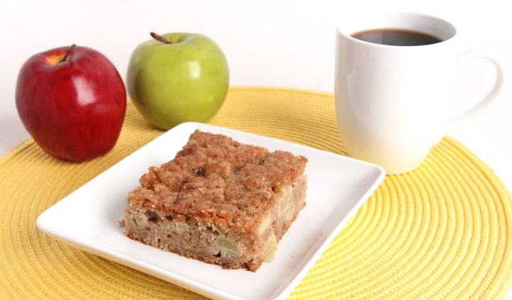 Apple cake and coffee