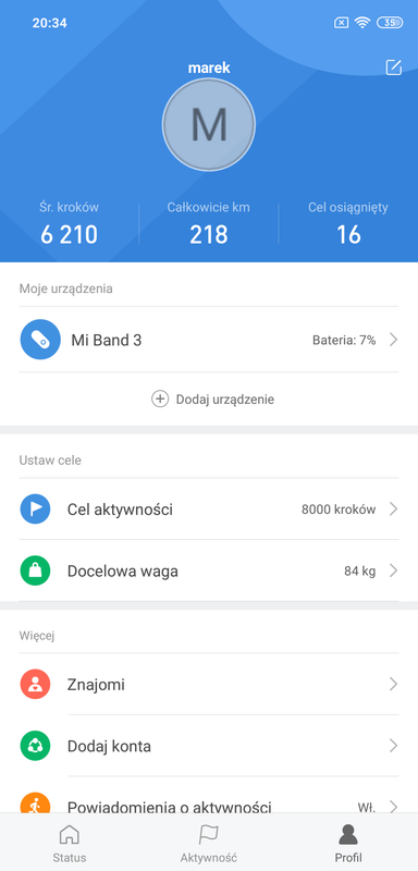  Mi Band 3 apka