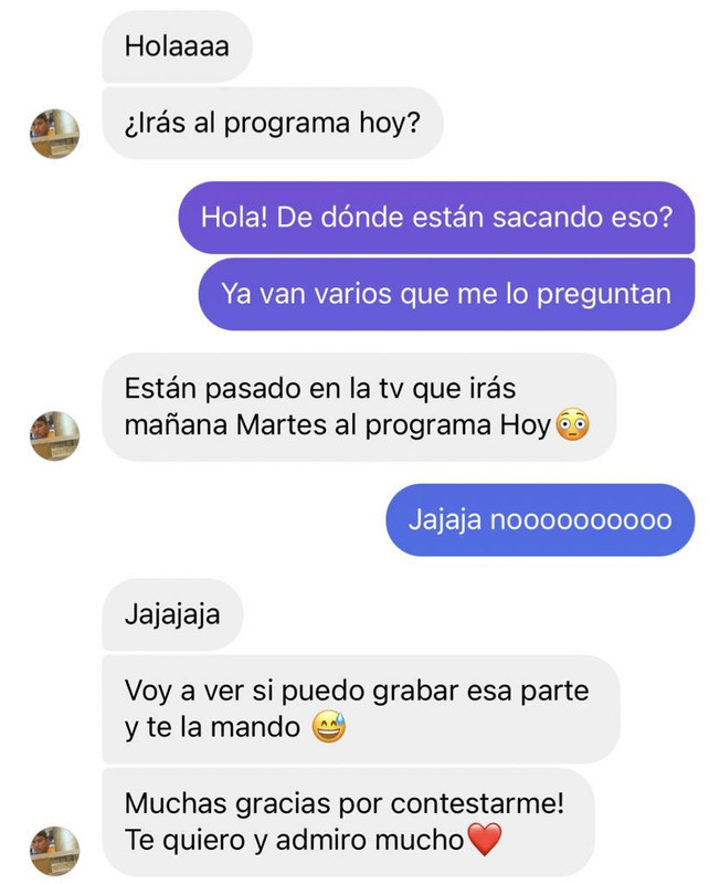 Superholly desmiente visita a 'Hoy' pese a ser anunciada por Galilea Montijo