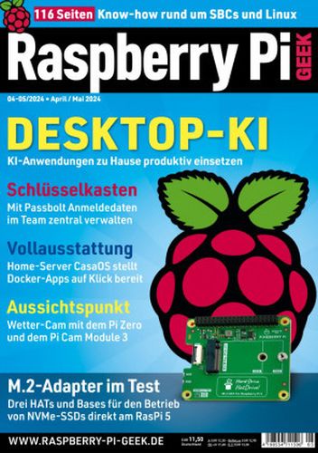 Cover: Raspberry Pi Geek Magazin No 04,05 April-Mai 2024