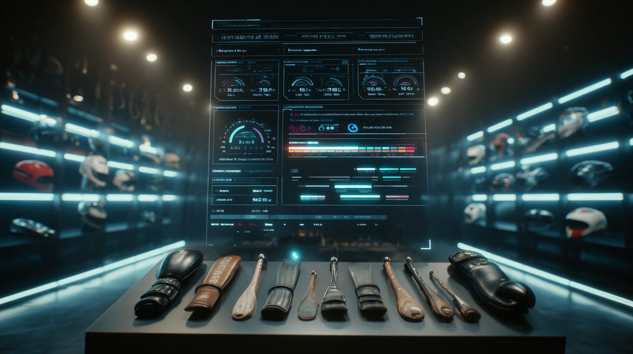 Выбор редкой спортивной экипировки по параметрам