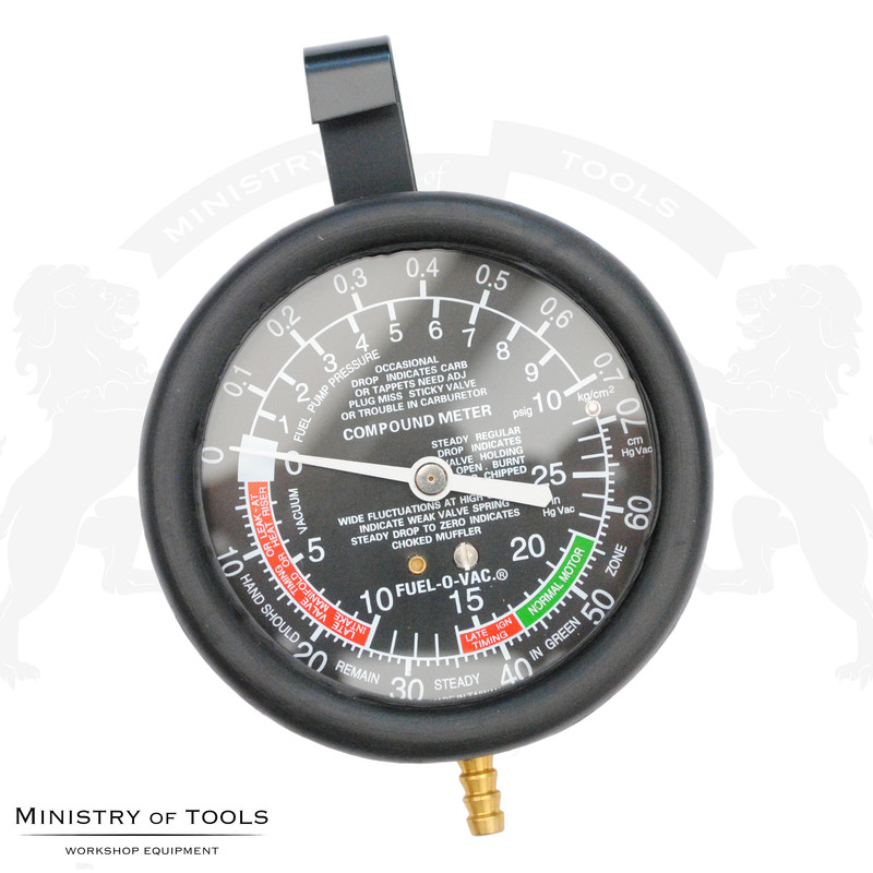 Engine Fuel Vacuum and Pump Pressure Gauge Tester Kit Valve Check