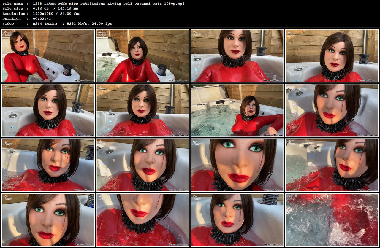 1388 Latex Rubb Miss Fetilicious Living Doll Jacuzzi Date 1080p mp4