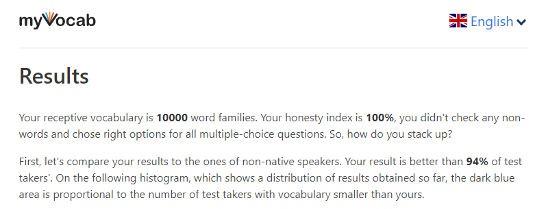 Vocabulary-test