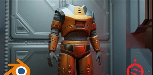 Sci-fi Armor with Blender and Substance Painter