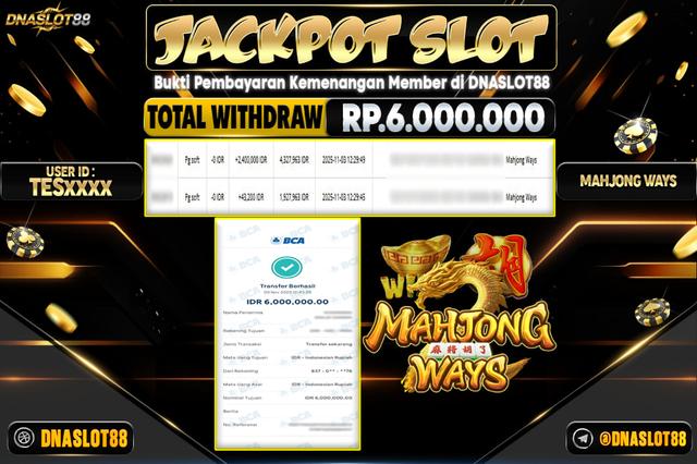 JACKPOT SLOT MAHJONG WAYS 3 NOVEMBER 2025