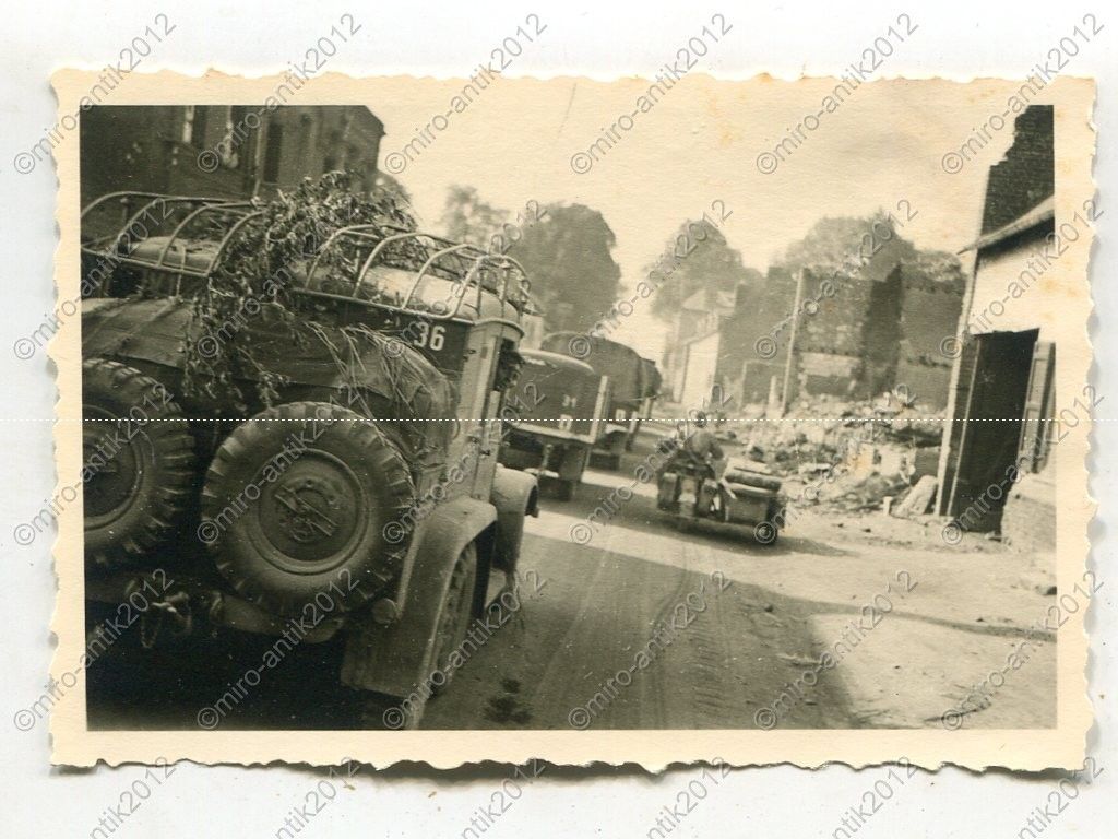 Foto, Wehrmacht, PKW, Einsatz in Chalon-sur-Saôn