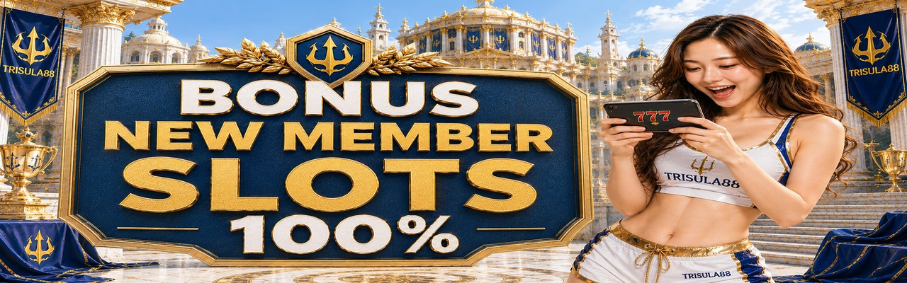 Banner promosi Bonus New Member Slots 100%