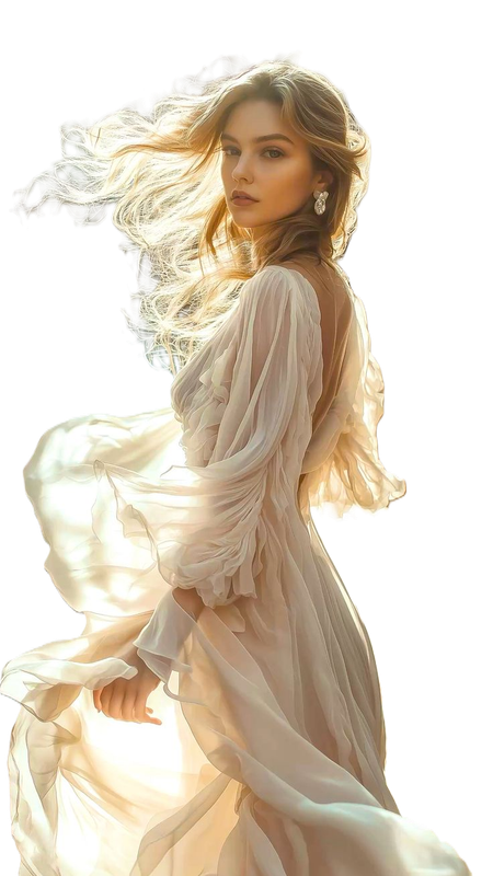 femme robe fluidpng