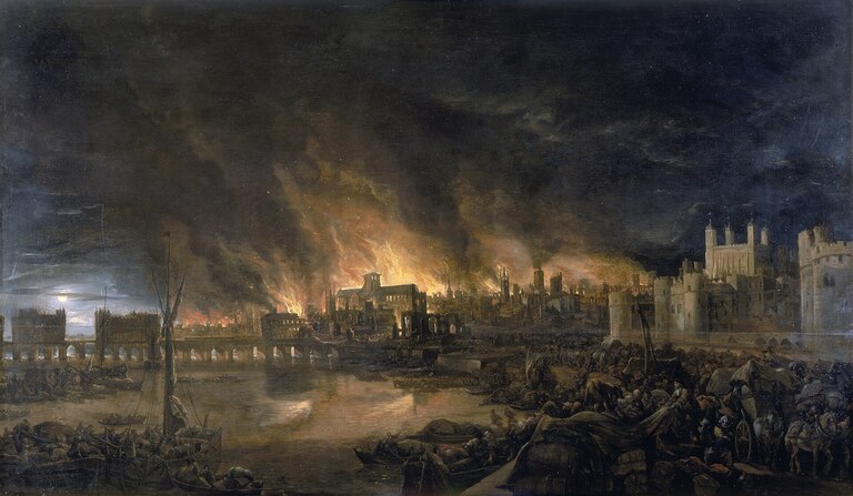 “Grande Incendio di Santa Maria”, tableau représentant le Grand incendie de Santa Maria de 1874