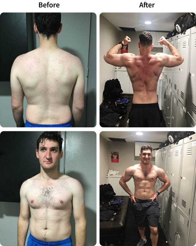 Michael before and after