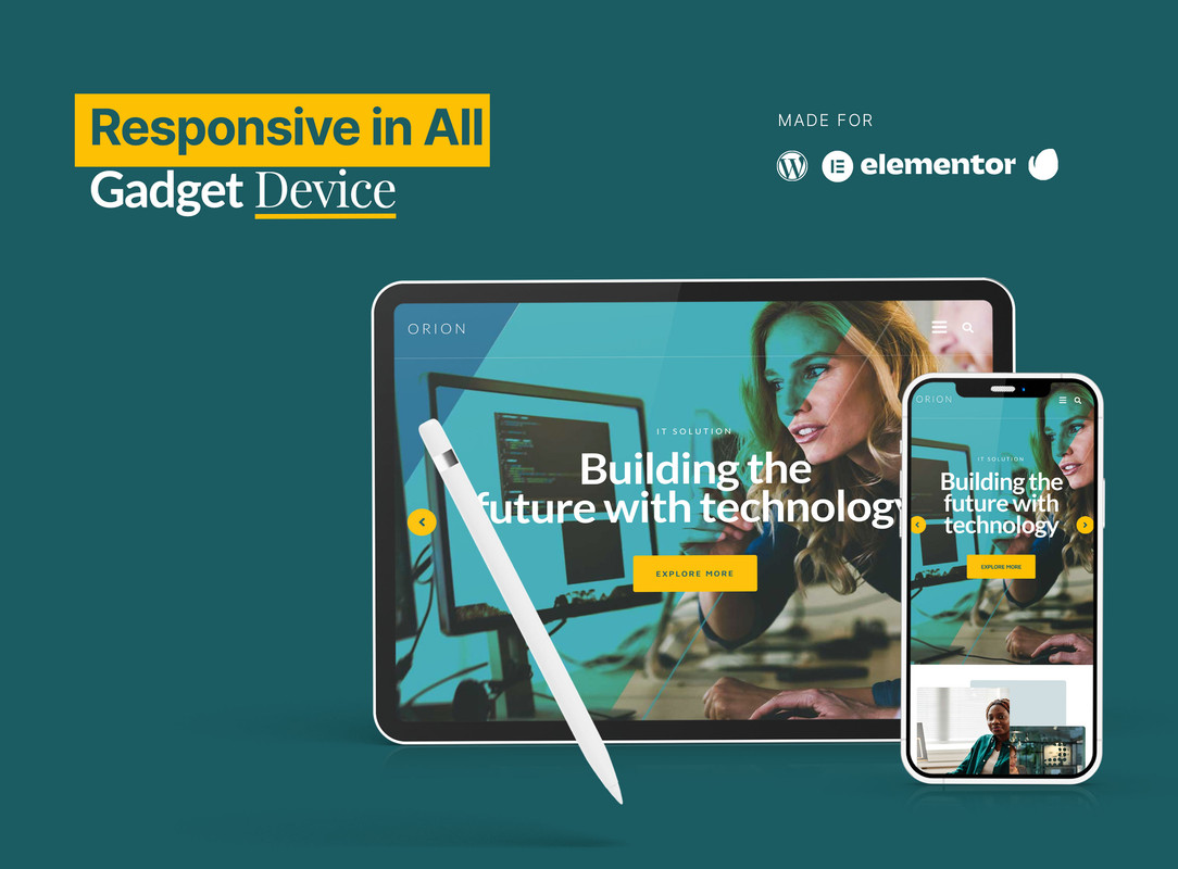 Orion - IT Solution & Service Elementor Template Kit