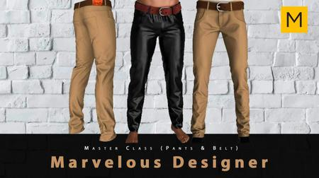 Masterclass In Marvelous Designer ( Pants & Belt )