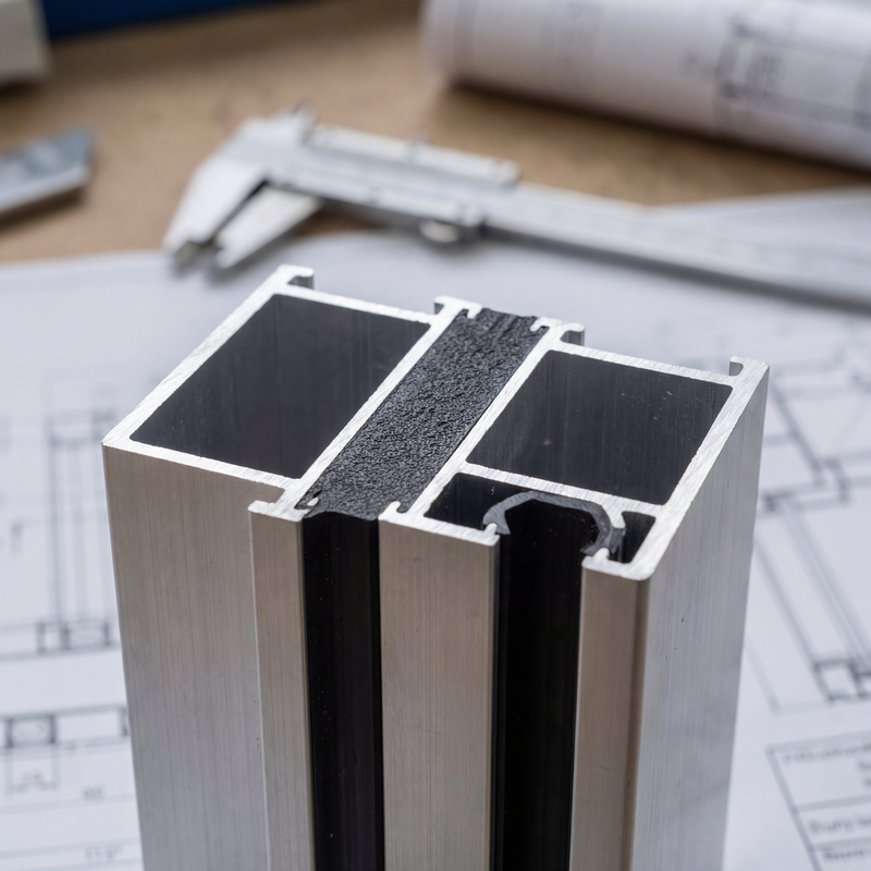 Срез профиля с терморазрывом