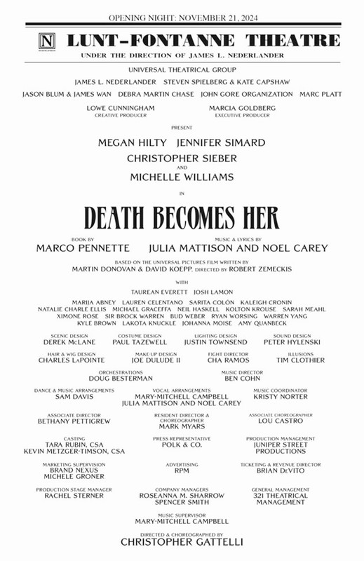 DEATH BECOMES HER Reviews