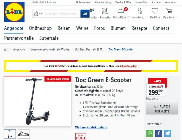 Lidl-Angebot: DocGreen ESA 5000 EKFV 