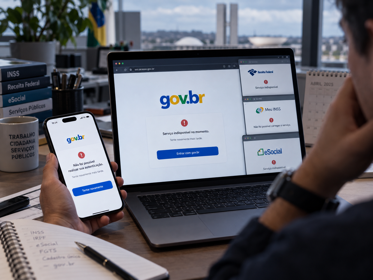 Gov.br sofre apagão e expõe o risco de concentrar serviços públicos em uma única identidade digital