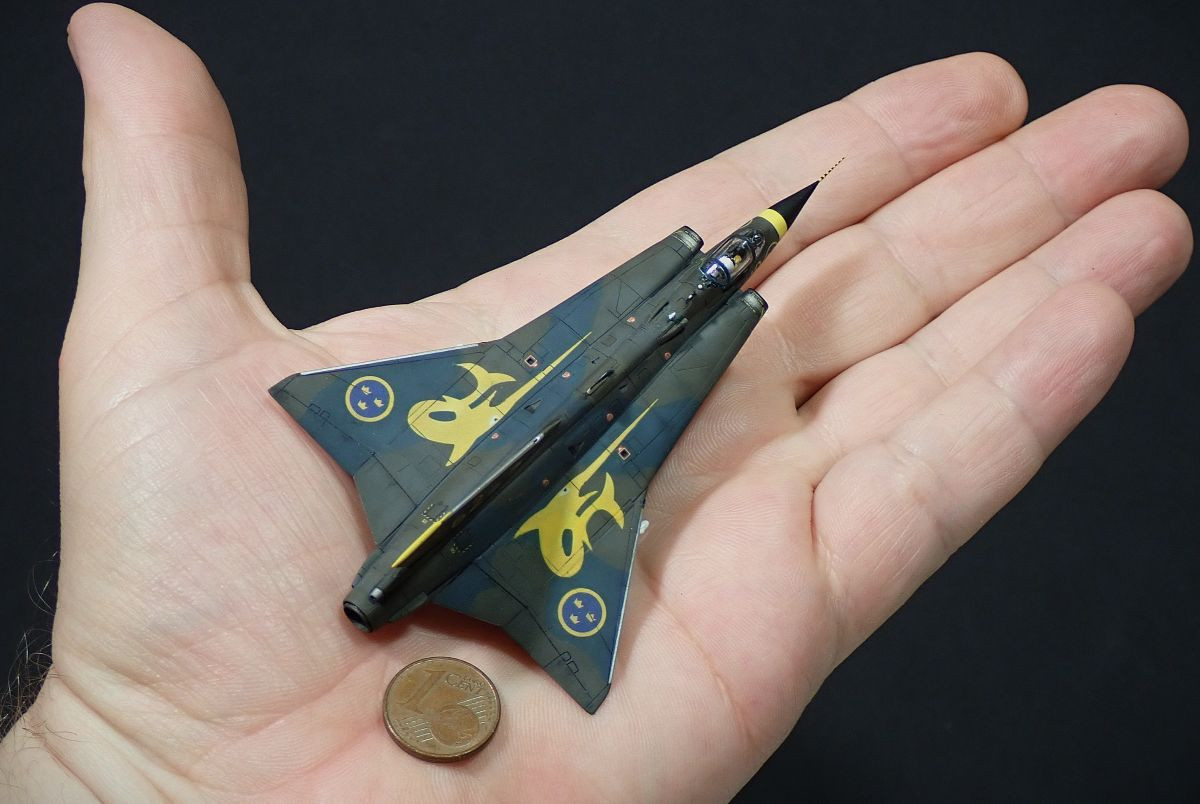 SAAB J 35J Draken ŠVEDSKA 1980 dlan 11