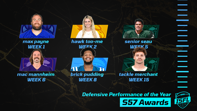 026 ISFL defensive performance of the year NOM