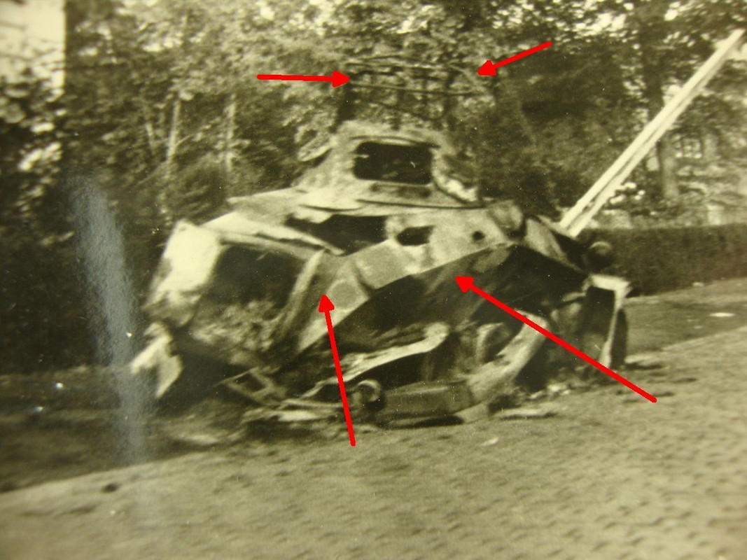 Foto, Holland Tilburg, 6-Rad Panzerspähwagen, Ra