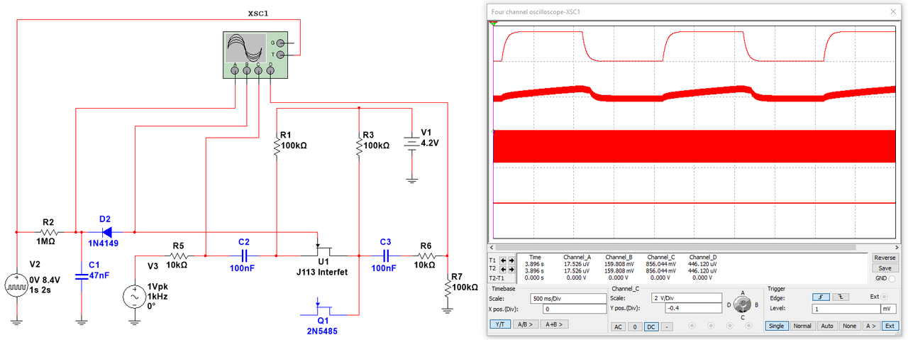 JFET Switch without gate-source res
