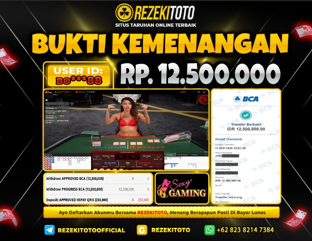BUKTI KEMENANGAN 11 SEPTEMBER 2025 BACCARAT 12 JUTA 