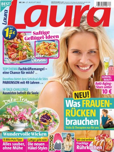 Cover: Laura Frauenzeitschrift No 34 vom 17 August 2022 Cover: Laura Frauenzeitschrift No 34 vom 17 August 2022