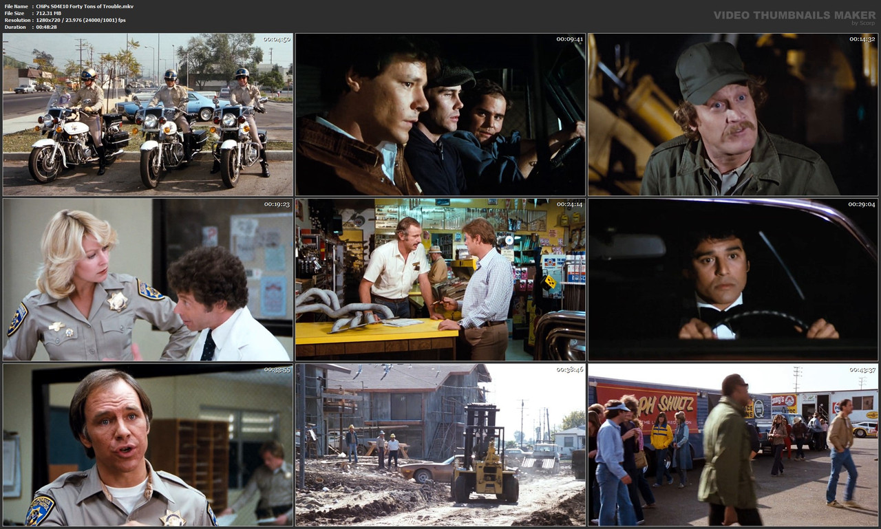 CHiPs S04E10 Forty Tons of Trouble.mkv