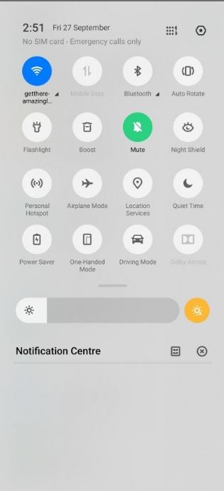 Tampak bagan notifikasi pada update terbaru Realme 3 Pro. 
