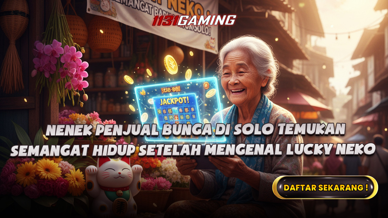 Nenek penjual bunga di solo temukan semangat hidup setelah mengenal lucky neko