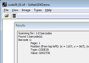 Softek Software Barcode Reader Toolkit for Windows v9.1.5.3