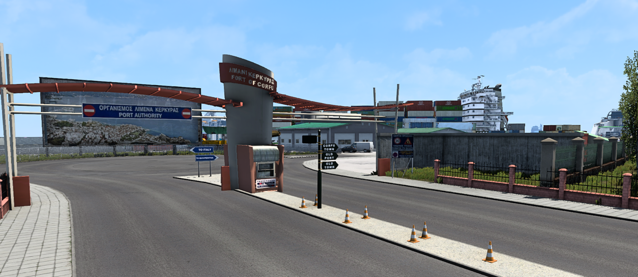 Corfu Port, Greece (model by Slender)