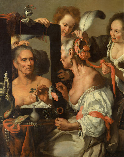 Bernardo Strozzi Vanitas (Old Coquette) Google Art Project