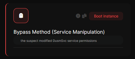 Bypass Method Service manipulation detection