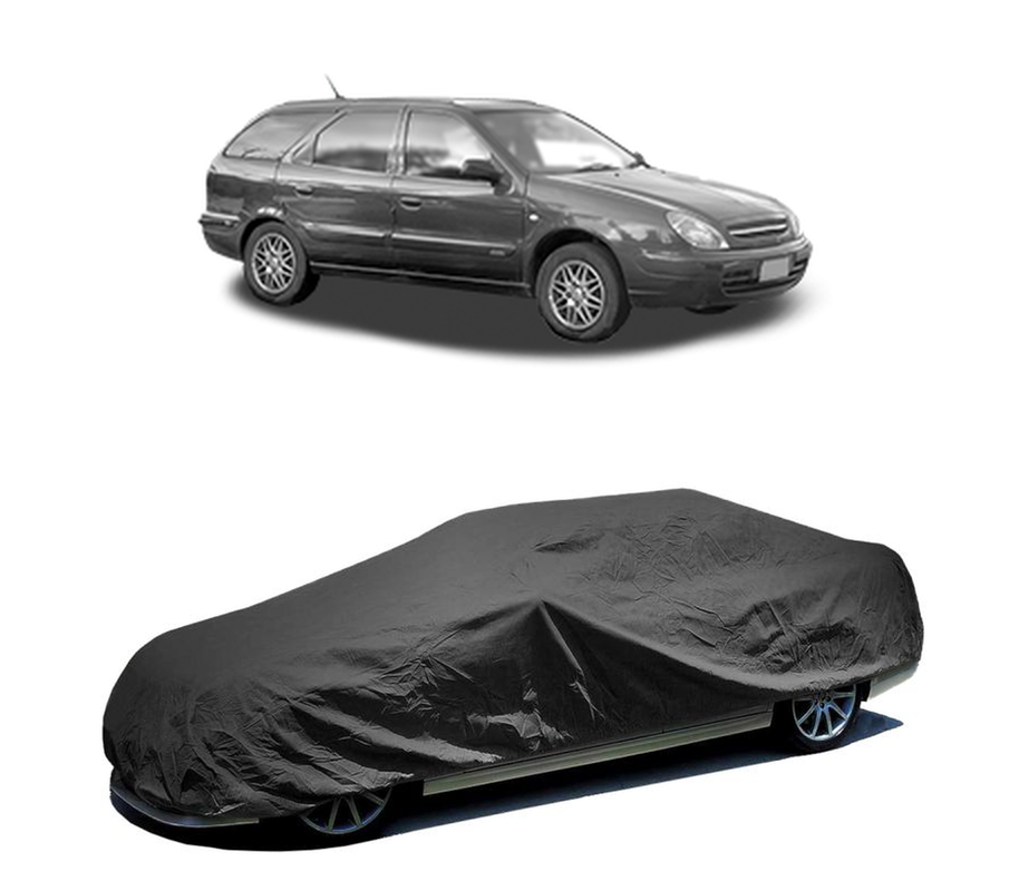 Husa tip prelata auto pentru CITROEN XSARA Estate Van 1999 - 2005,culoare negru, material textil impermeabil, rezistanta la intemperii praf UV, CARPASSION Husa Protectie
