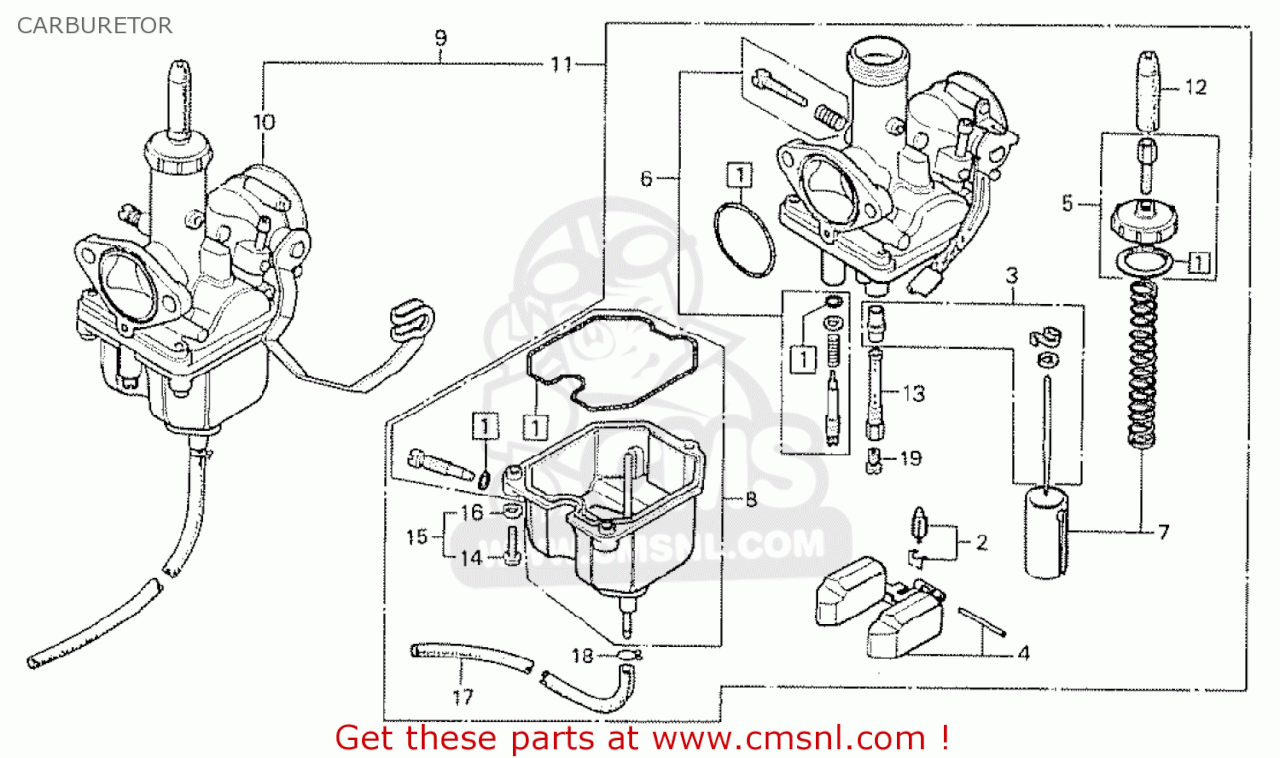 honda cb125t 1980 a france carburetor bigma000163e16 e4a5