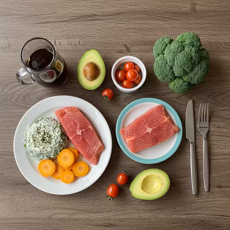 Healthy food background