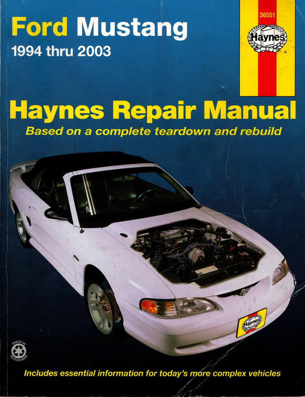 Ford Mustang Repair manual 1994-2003