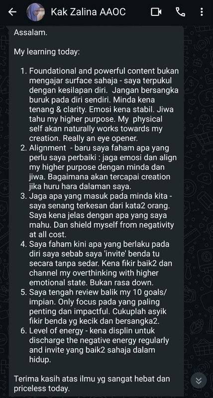 Testimoni Kak Zalina