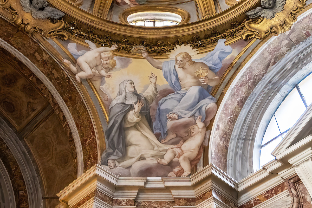 _27A3125-SANTA SABINA-CAPPELLA SX-SANTA CATERINA-CUPOLA